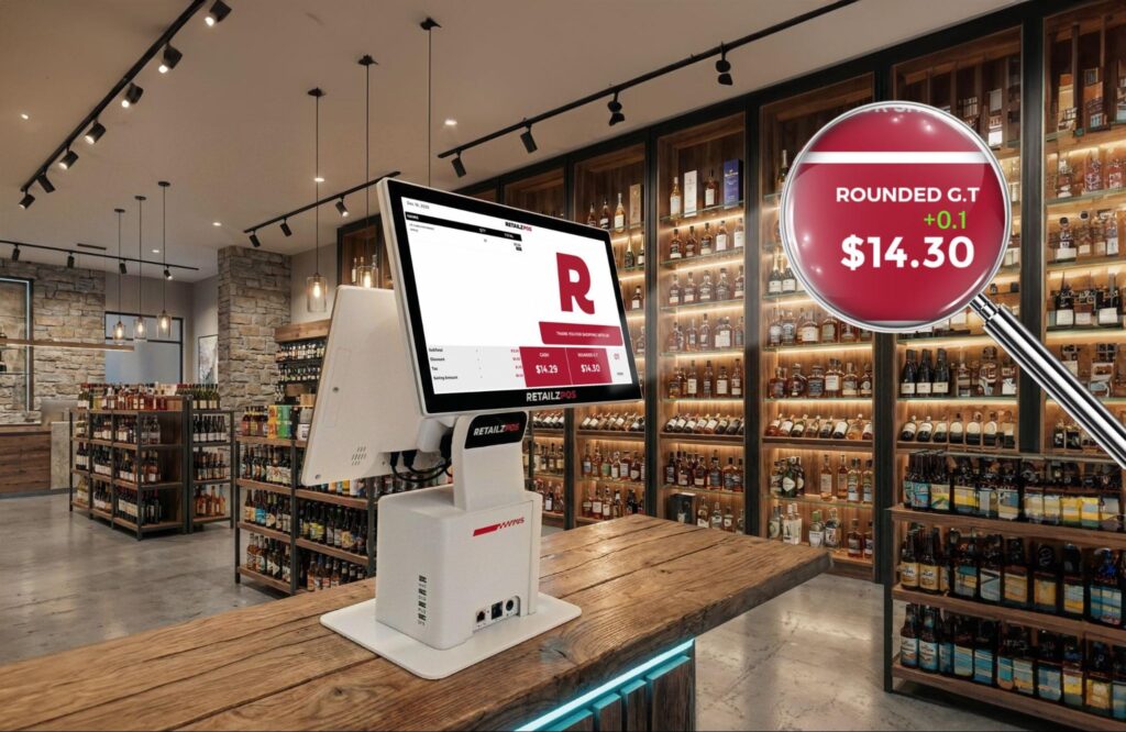 penny round up feature in retail pos system